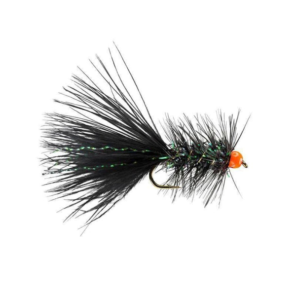Tungsten Bead Krystal Bugger - Black/Orange