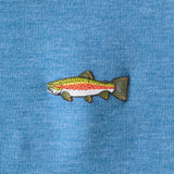 Orvis Angler's Performance Polo - Lake Blue (Rainbow Trout)
