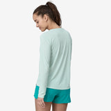 Patagonia Women's Cap Cool Daily Long-Sleeve Shirt - Wispy Green: Light Wispy Green X-Dye
