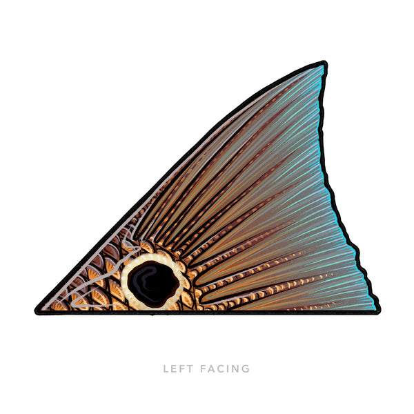 Underwood Redfish Tail (Left) Sticker