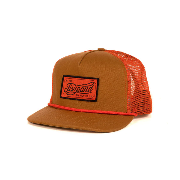Fishpond Heritage Trucker Hat - Sandbar/Orange