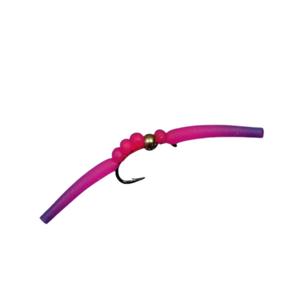 Bead Head Gummy Worm - Pink - Size 12
