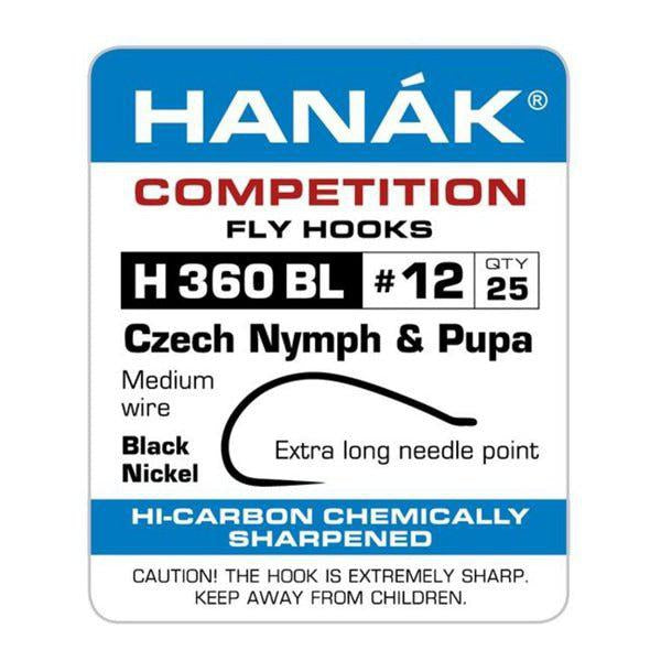 Hanak H 360 BL Czech Nymph and Pupa Hook |  