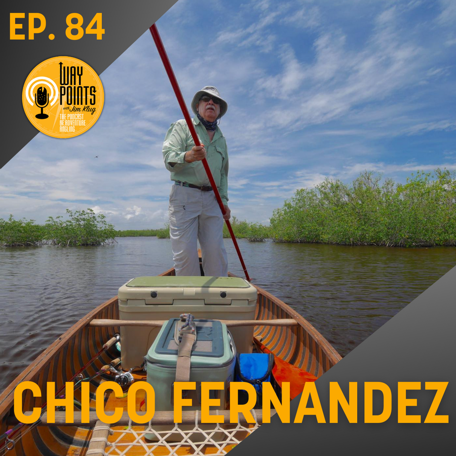Chico Fernandez poles a skiff through mangroves in Waypoints Podcast Episode 84