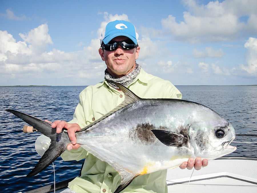 yellow-dog-flyfish CLIENT PHOTO | PERMIT | TURNEFFE FLATS LODGE, BELIZE.