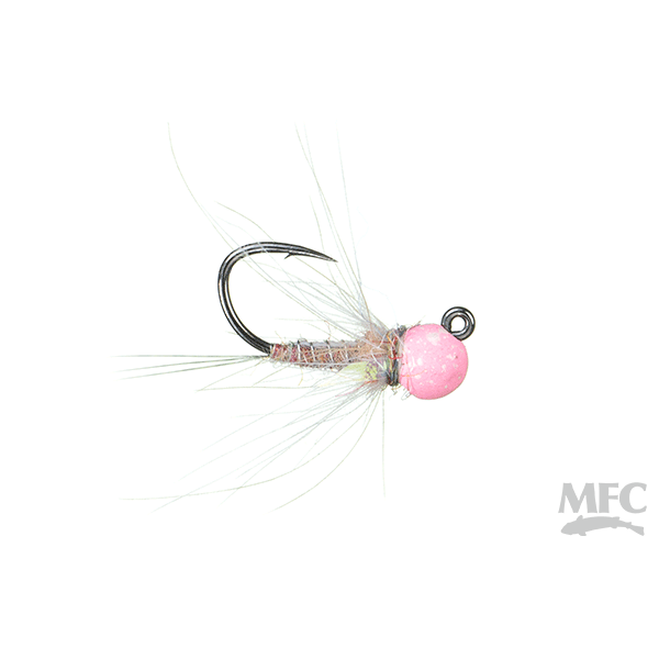 Keller's Peach Fuzz - Rainbow (Light Pink Bead) - Size 14