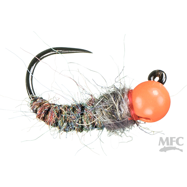 Jig Amex - Natural Rainbow (Hot Orange Bead) - Size 16