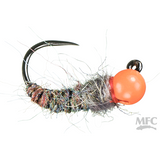 Jig Amex - Natural Rainbow (Hot Orange Bead) - Size 16