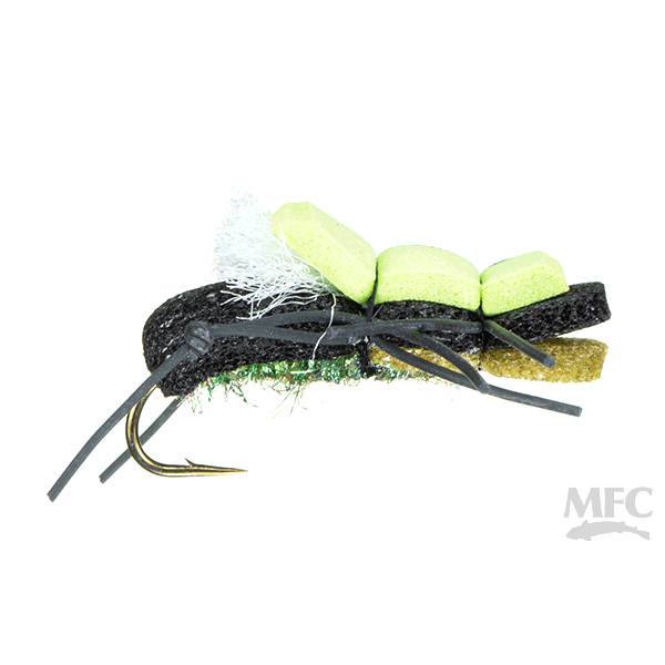 Montana Fly Company Fuzzy Fat Albert - Black/Green - Size 14.