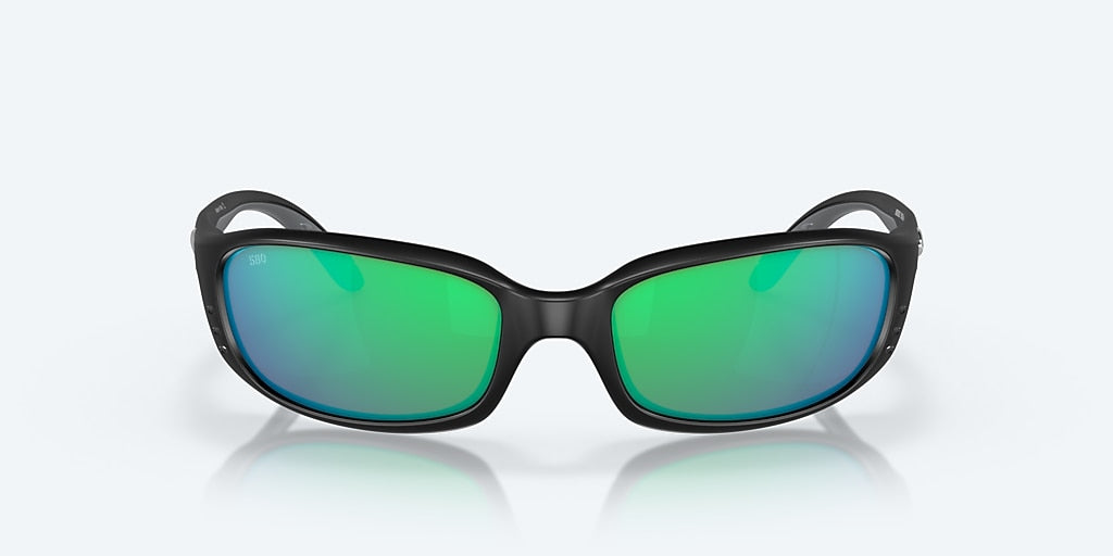 Costa BRINE Sunglasses - Matte Black/Green Mirror 580G