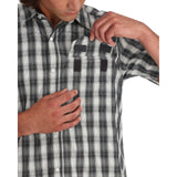 Simms Men's Big Sky Short-Sleeve Shirt - Driftwood Plaid