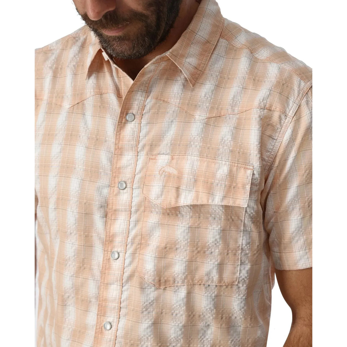 Simms M's Big Sky Shirt - White Bimini
