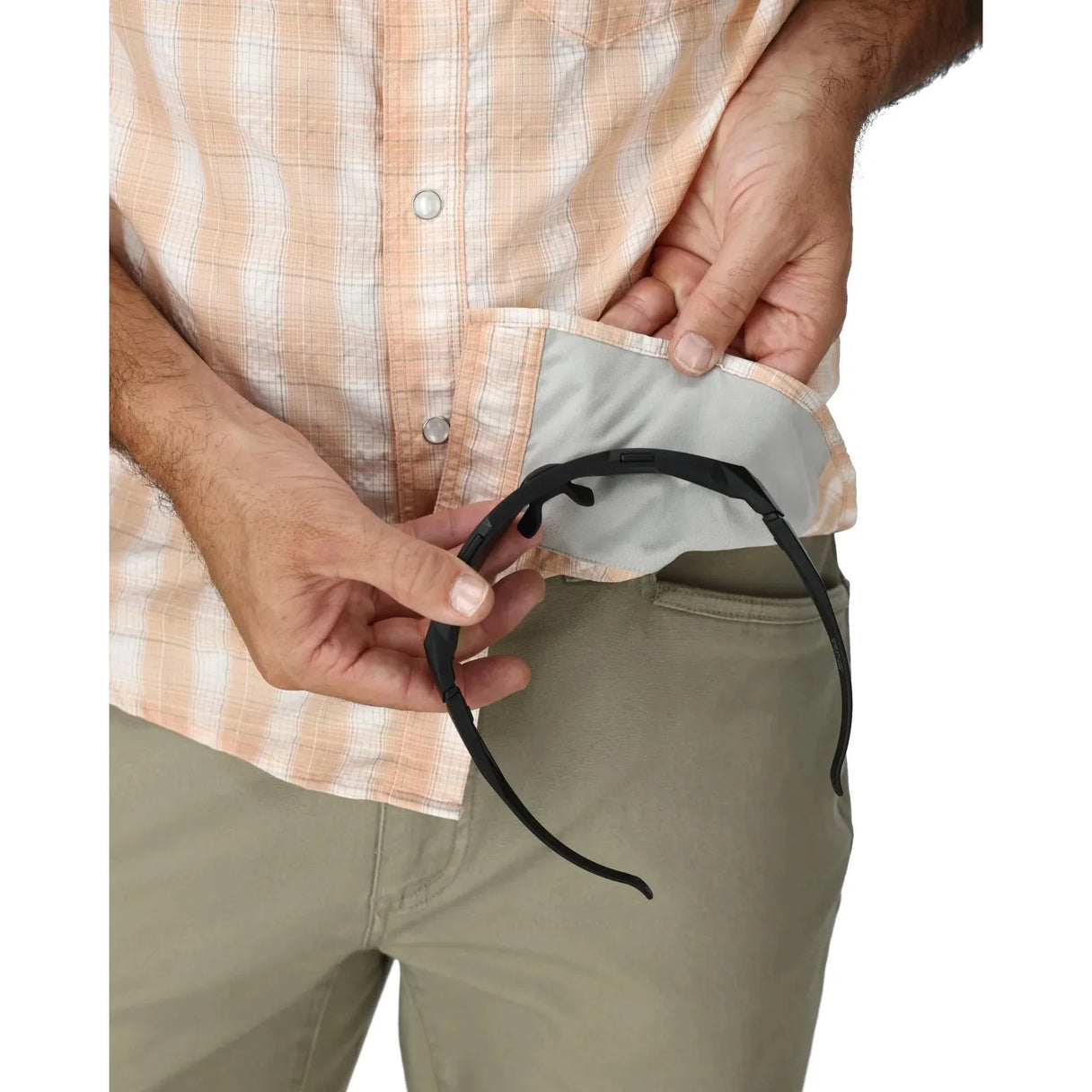 Simms M's Big Sky Shirt - White Bimini