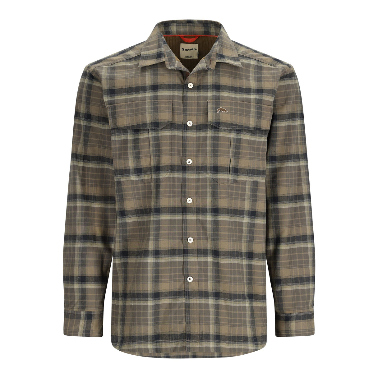Simms Coldweather Shirt M / Hickory Asym Ombre Plaid