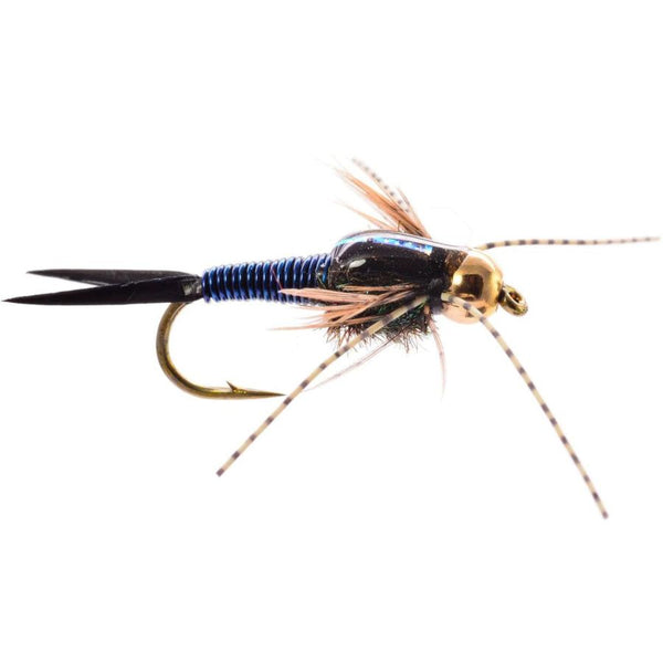 Umpqua Rubberleg Steelhead Copper John - Blue - Size 10.