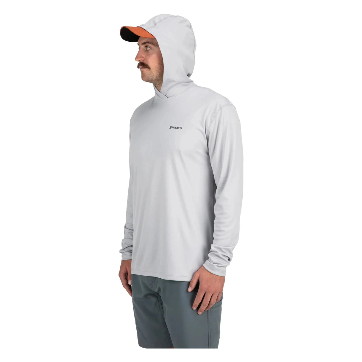 Simms Men's Tech Hoody Artist Series - Trout Logo Flame/Sterling