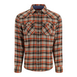 Simms Fishing Simms Men's Santee Flannel - Stone Shadow Box Plaid.