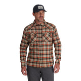Simms Fishing Simms Men's Santee Flannel - Stone Shadow Box Plaid.