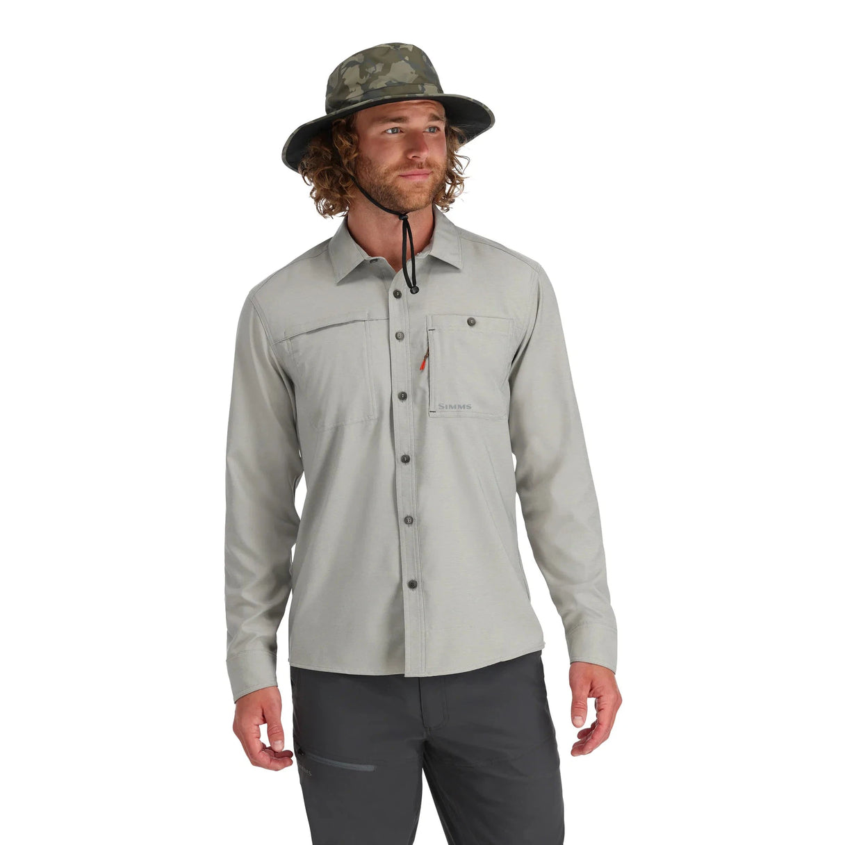 Simms Men's Challenger Long-Sleeve Shirt - Bay Leaf | Yellow Dog Simms Men's Challenger Long-Sleeve Shirt - Bay Leaf | Yellow Dog