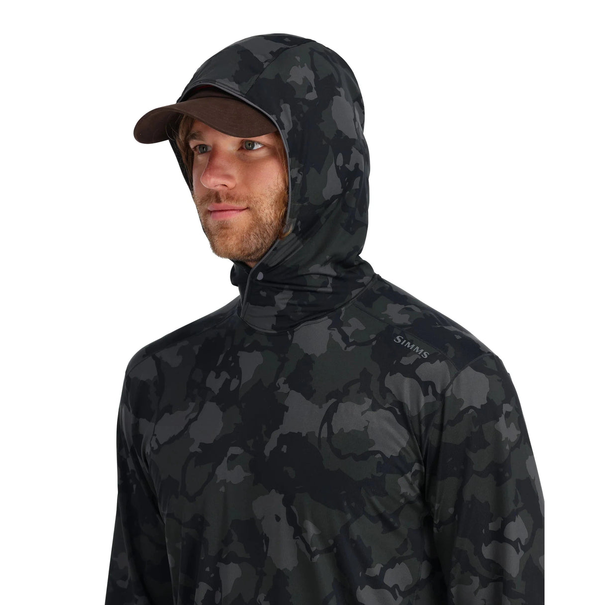 Simms Men's SolarFlex Hoody - Back Eddy Willow