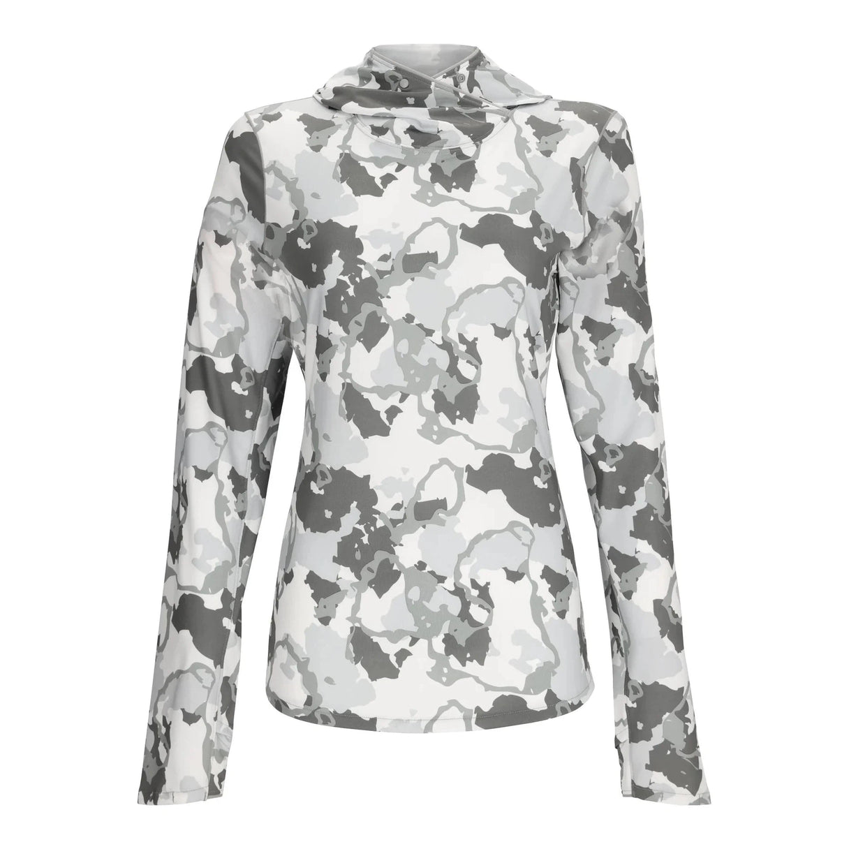 Simms Women's SolarFlex Hoody - Regiment Camo Cinder | Yellow Dog Simms Women's SolarFlex Hoody - Regiment Camo Cinder | Yellow Dog