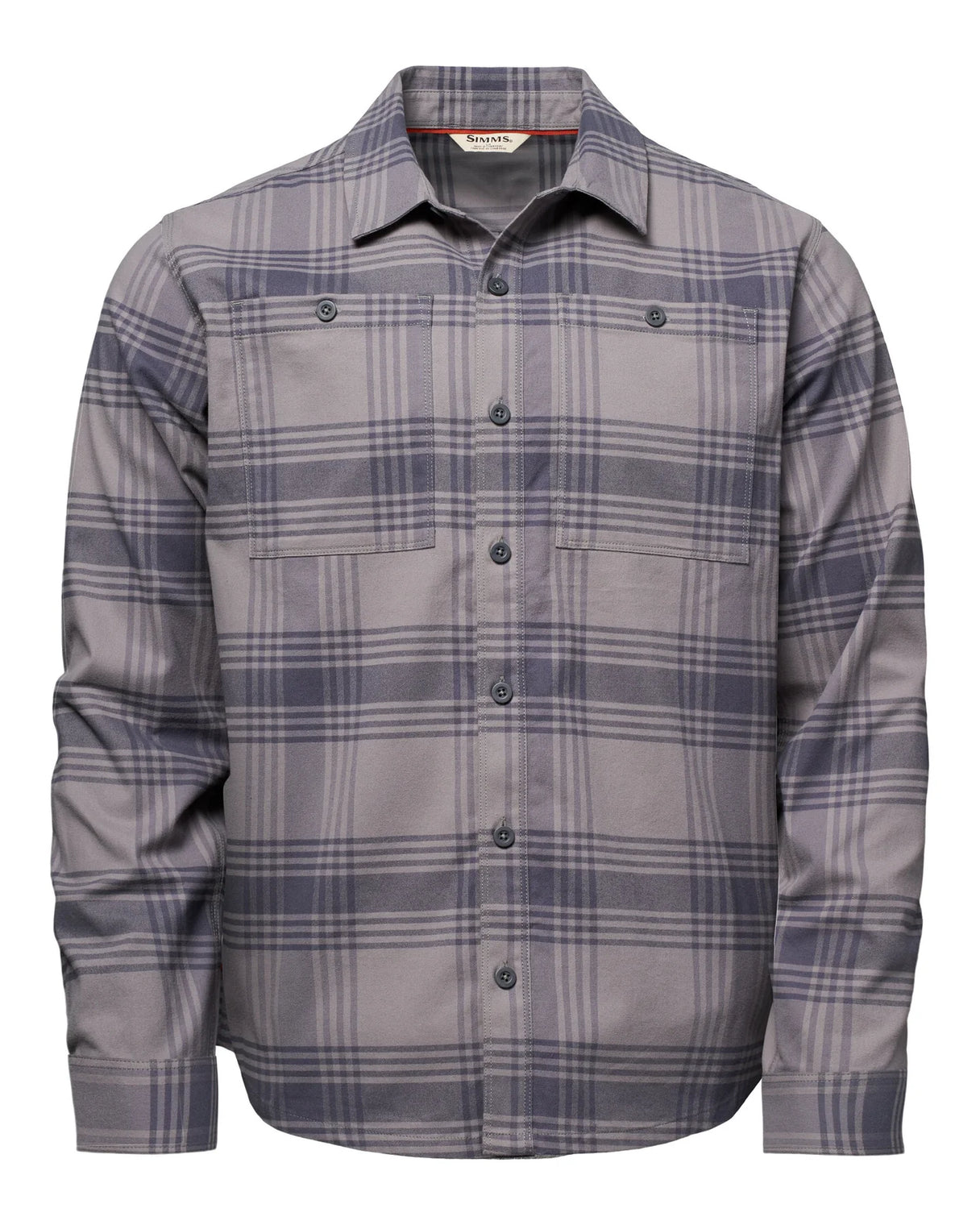Simms M's Tailout Flannel - Louie Plaid: Tahitian Pearl