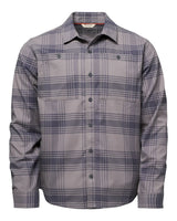 Simms M's Tailout Flannel - Louie Plaid: Tahitian Pearl