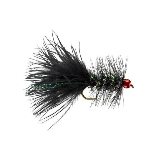 Tungsten Bead Krystal Bugger - Black/Metallic Red