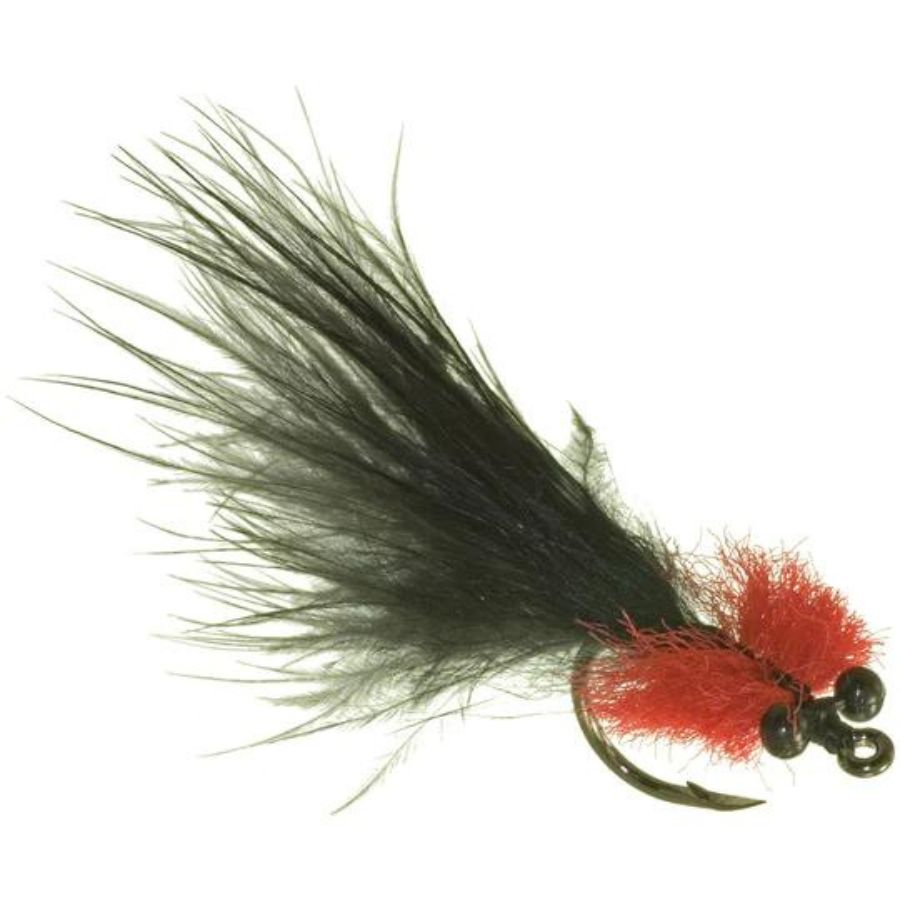 Tarpon Toad II - Black/Red - Size 1/0