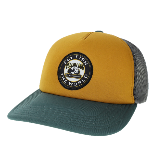 Yellow Dog Flyfishing Yellow Dog Trucker Hat - Bronze/Pine.