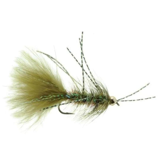 Bead Head Rubber Legs Crystal Bugger - Olive