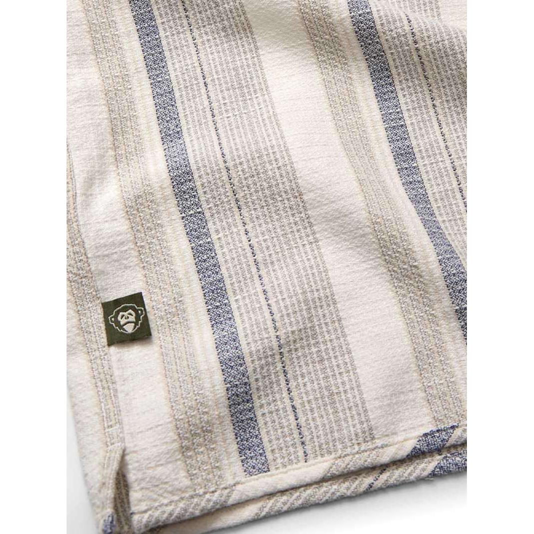 Howler Brothers Shores Club Shirt - Old Bill Stripe : Limestone