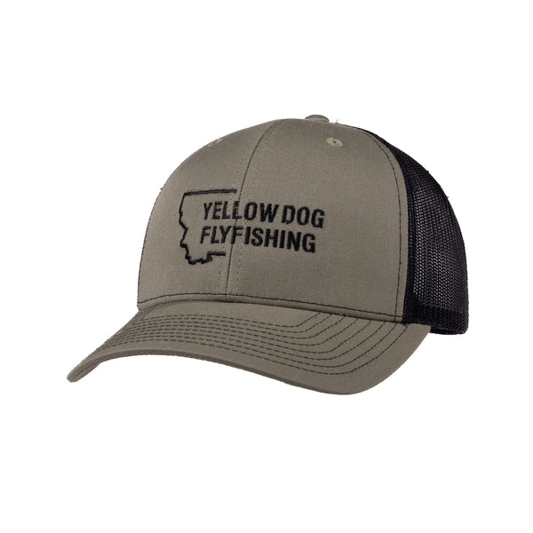 Yellow Dog Flyfishing Yellow Dog Montana Crescent Hat - Loden/Black.
