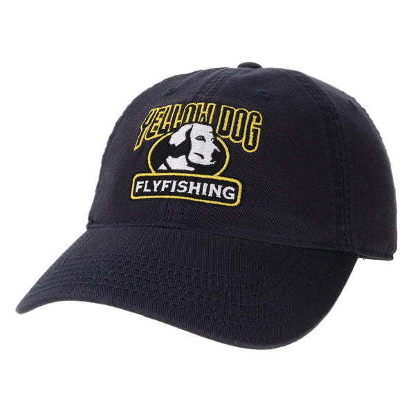 Yellow Dog Relaxed Twill Cap - Solid Navy