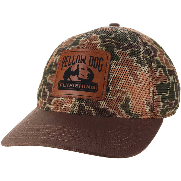 Yellow Dog Meshy Hat - Brown Duck Camo