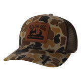 Yellow Dog Camo Trucker Hat - Brown Duck