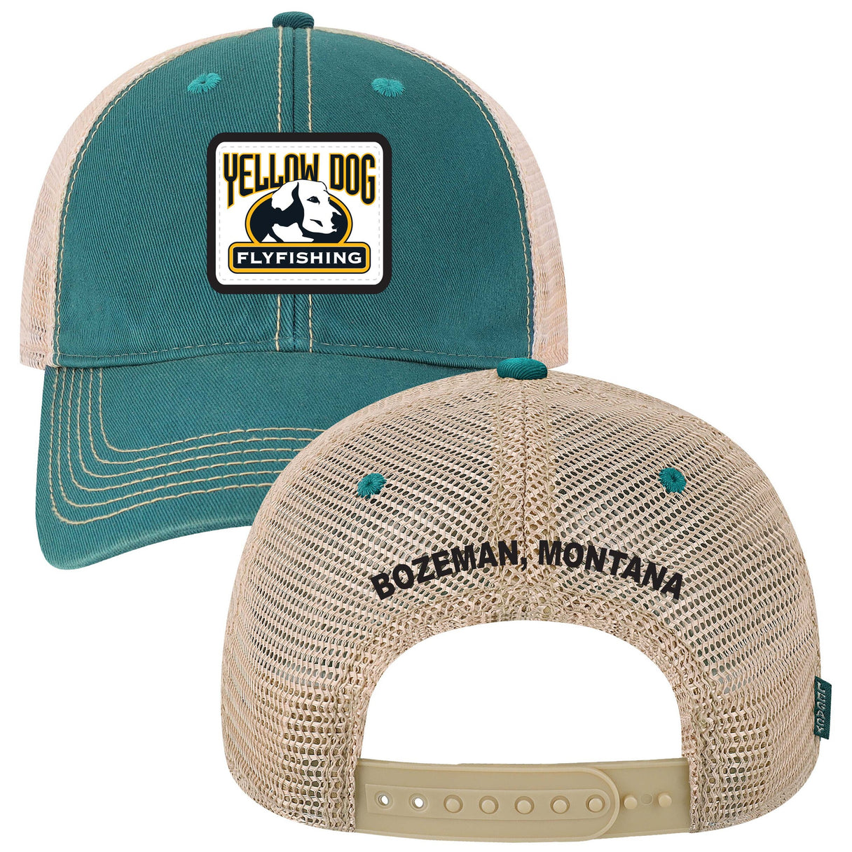 Yellow Dog Old Favorite Trucker Hat - Marine Blue