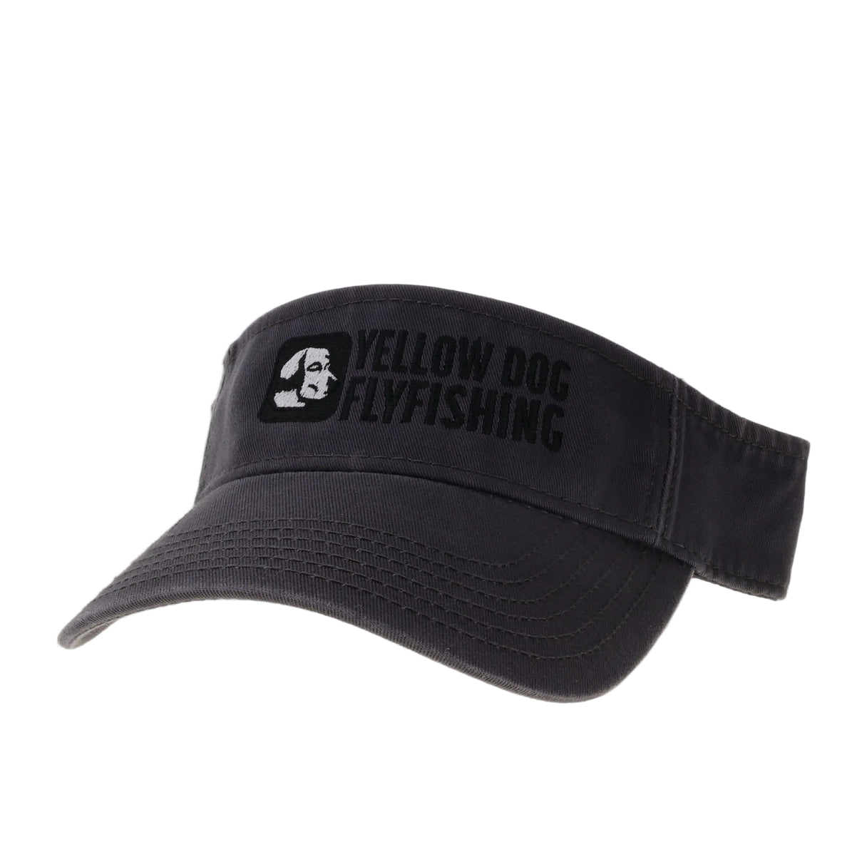 Yellow Dog Relaxed Twill Visor - Dark Grey