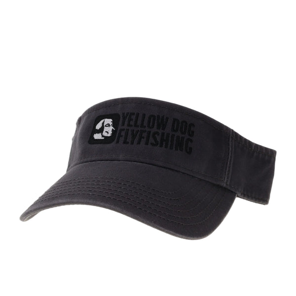 Yellow Dog Relaxed Twill Visor - Dark Grey