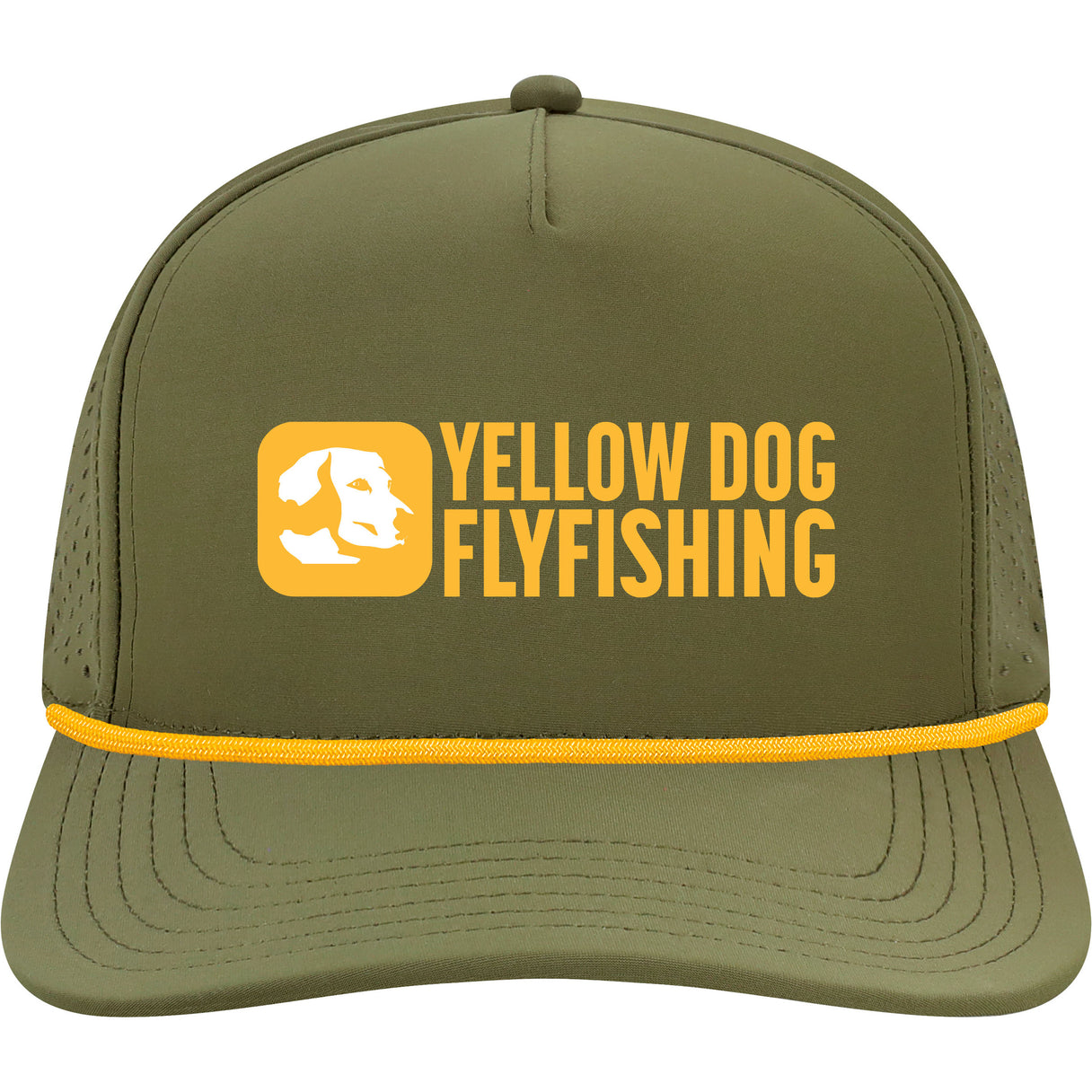 Yellow Dog Cut Above Hat - Olive