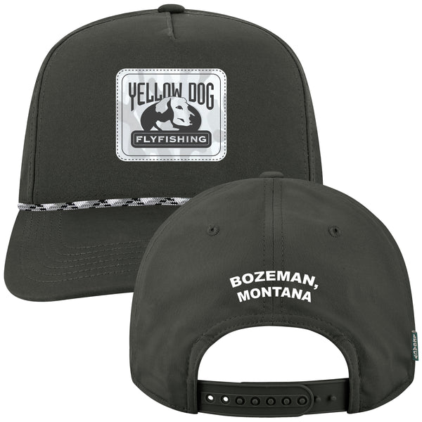 Yellow Dog Caddy Hat - Black/Arctic Camo