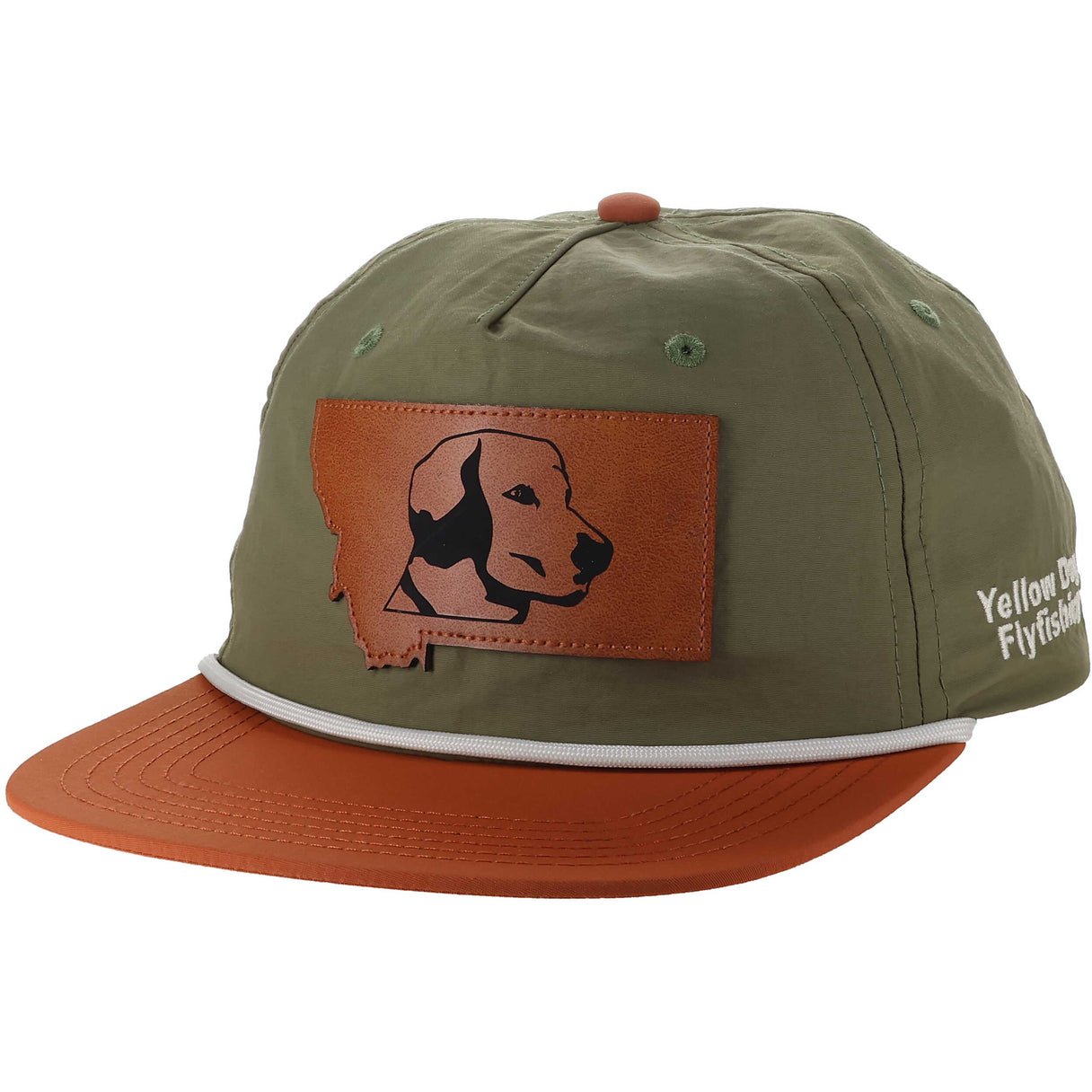 Yellow Dog Chill Hat - Olive/Rust