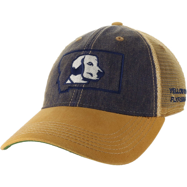Yellow Dog Trucker - Navy/Yellow