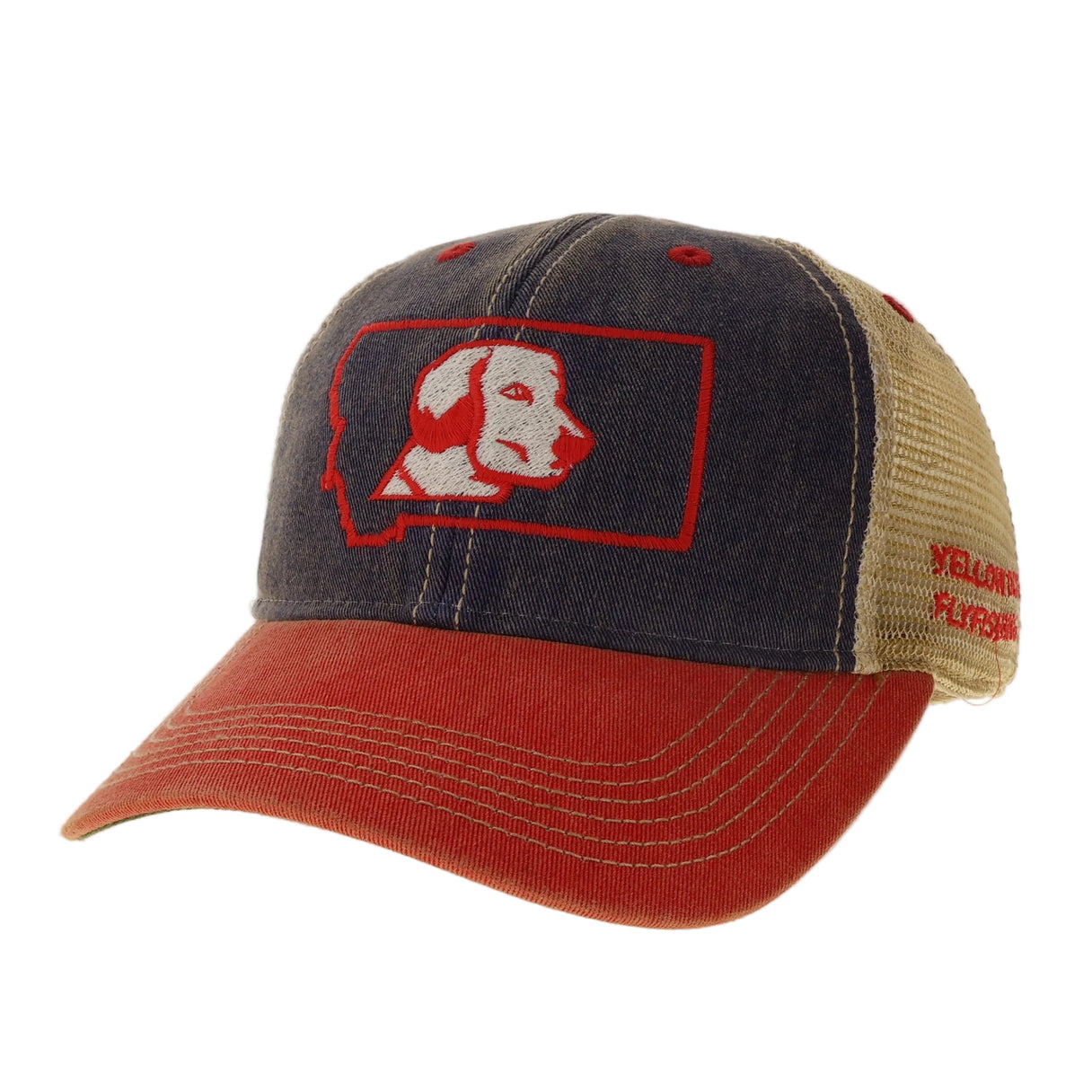 Yellow Dog Women's Old Favorite Trucker - Navy/Scarlet