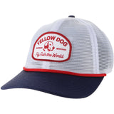 Yellow Dog Meshy Hat - White/Navy