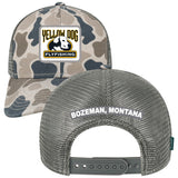 Yellow Dog Trucker Hat - Grey Duck Camo