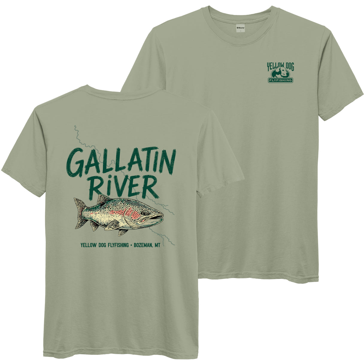 Yellow Dog Gallatin River T-Shirt - Desert Sage