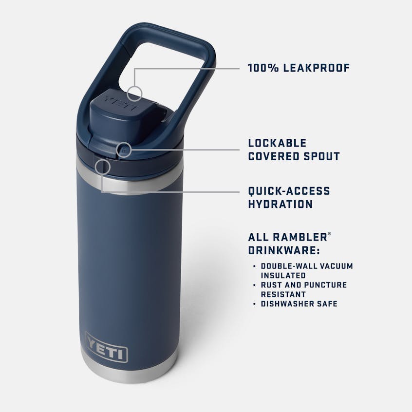 YETI Rambler 18 oz Bottle with Flip Chug Lid