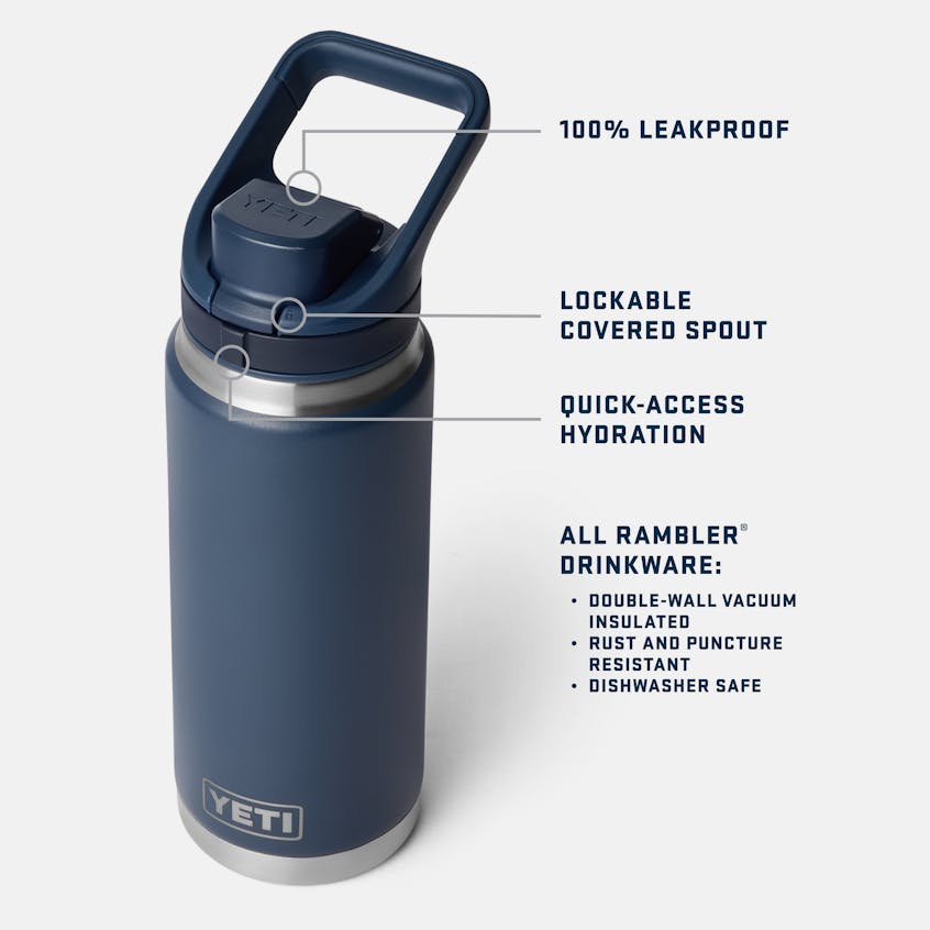YETI Rambler 26 oz Bottle with Flip Chug Lid