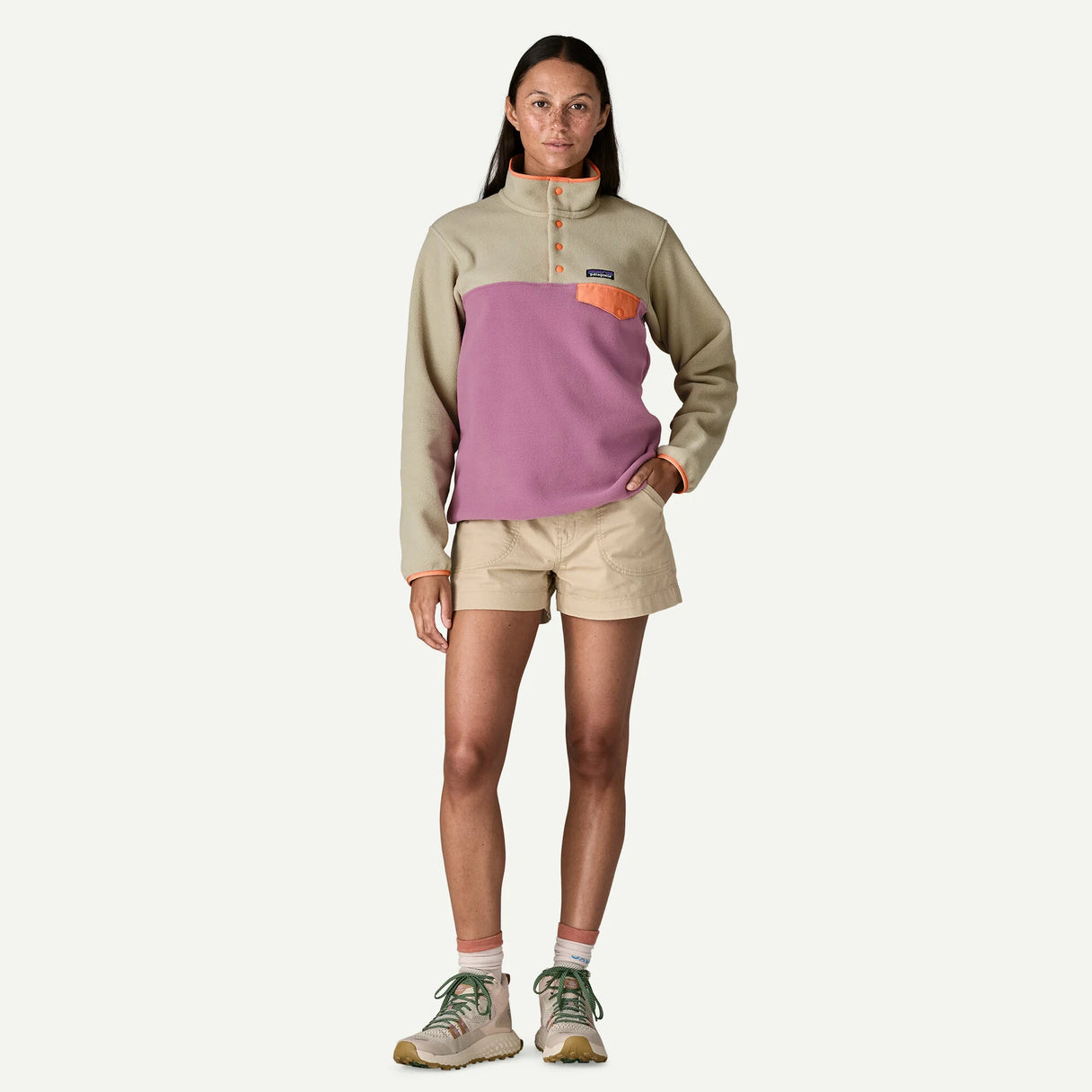 Patagonia W's Lightweight Synchilla Synch Snap-T Pullover - Smudge: Smolder Blue